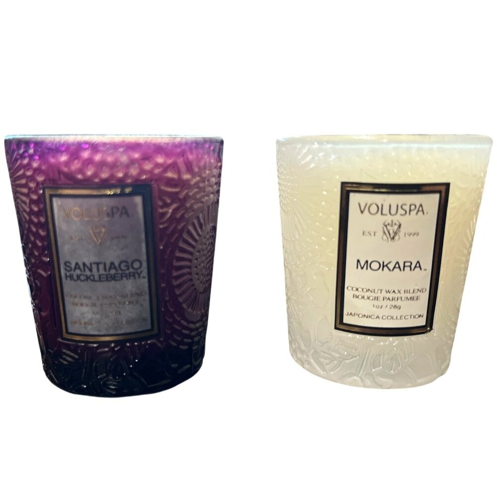 Voluspa Emboss Votive Giftset 6 Japonica Collection Fragrant Candles Coconut Wax - Picture 6 of 8